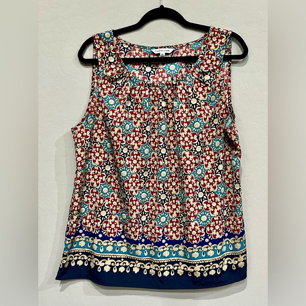 Croft & Barrow Sleeveless Blouse XL